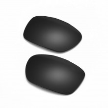 Walleva Mr.Shield Black Polarized Replacement Lenses for TwoFace (OO9189 Series) Sunglasses