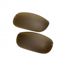 New Walleva Brown Mr. Shield Polarized Replacement Lenses For Maui Jim Makaha Sunglasses