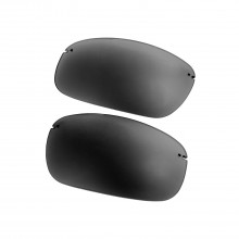 New Walleva Black Mr. Shield Polarized Replacement Lenses For Maui Jim Ho'okipa MJ407 Sunglasses