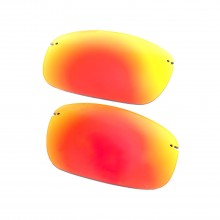 New Walleva Fire Red Mr. Shield Polarized Replacement Lenses For Maui Jim Ho'okipa MJ407 Sunglasses