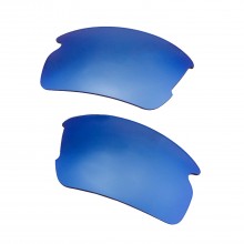Walleva Mr.Shield Ice Blue Polarized Replacement Lenses for Oakley Flak 2.0 (OO9295 Series) Sunglasses