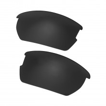 Walleva Mr.Shield Black Polarized Replacement Lenses for Oakley Wiley X Valor Sunglasses