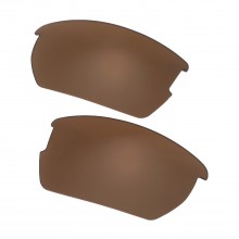 Walleva Mr.Shield Brown Polarized Replacement Lenses for Oakley Wiley X Valor Sunglasses