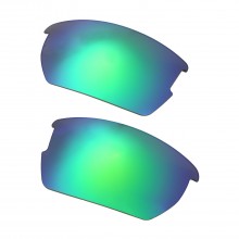 Walleva Mr.Shield Emerald Polarized Replacement Lenses for Oakley Wiley X Valor Sunglasses