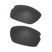 Walleva Mr.Shield Black Polarized Replacement Lenses for Oakley Carbon Shift (OO9302 Series) Sunglasses