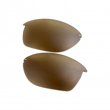 Walleva Brown Mr. Shield Polarized Replacement Lenses For Oakley Unstoppable (OO9191 Series) Sunglasses