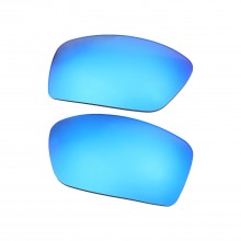 New Walleva Ice Blue Mr. Shield Polarized Replacement Lenses For Oakley Square Wire II(OO4075 and OO6016 Series) Sunglasses