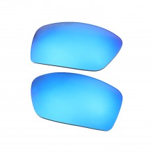 Walleva Ice Blue Mr. Shield Polarized Replacement Lenses For Oakley Square Wire II (OO4075 and OO6016 Series) Sunglasses