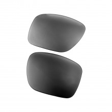 Walleva Black Mr. Shield Polarized Replacement Lenses For Oakley Holbrook XL (OO9417 Series) Sunglasses