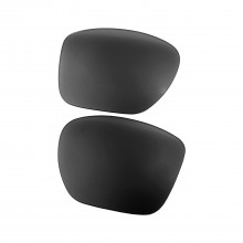 Walleva Black Mr. Shield Polarized Replacement Lenses For Oakley TwoFace XL(OO9350 Series) Sunglasses