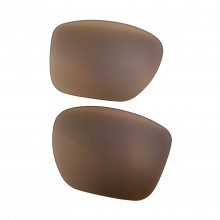 Walleva Brown Mr. Shield Polarized Replacement Lenses For Oakley TwoFace XL (OO9350 Series) Sunglasses