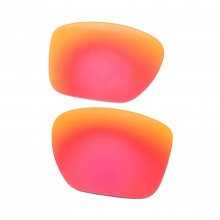 Walleva Fire Red Mr. Shield Polarized Replacement Lenses For Oakley TwoFace XL (OO9350 Series) Sunglasses