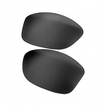 Walleva Black Mr. Shield Polarized Replacement Lenses For Oakley Cohort (OO9301 Series) Sunglasses