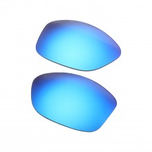 Walleva Ice Blue Mr. Shield Polarized Replacement Lenses For Oakley Cohort (OO9301 Series) Sunglasses