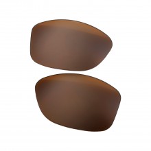 Walleva Brown Mr. Shield Polarized Replacement Lenses For Oakley Cohort(OO9301 Series) Sunglasses