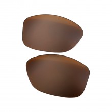 Walleva Brown Mr. Shield Polarized Replacement Lenses For Oakley Cohort (OO9301 Series) Sunglasses
