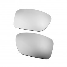 Walleva Titanium Mr. Shield Polarized Replacement Lenses For Oakley Double Edge (OO9380 Series) Sunglasses