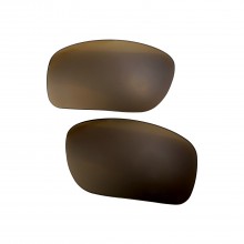 Walleva Brown Mr. Shield Polarized Replacement Lenses For Oakley SI Ballistic Shocktube (OO9329 Series) Sunglasses