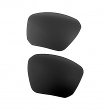 Walleva Black Mr. Shield Polarized Replacement Lenses For Oakley Targetline (OO9397 Series) Sunglasses