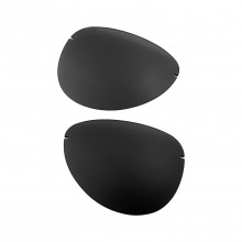 Walleva Black Mr. Shield Polarized Replacement Lenses For Oakley Tailpin (OO4086 Series) Sunglasses