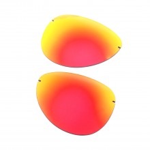 Walleva Fire Red Mr. Shield Polarized Replacement Lenses For Oakley Tailpin(OO4086 Series) Sunglasses