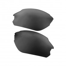 Walleva Black Mr. Shield Polarized Replacement Lenses For Smith Optics Parallel D-Max Sunglasses