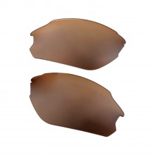 Walleva Brown Mr. Shield Polarized Replacement Lenses For Smith Optics Parallel D-Max Sunglasses