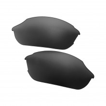 Walleva Black Mr. Shield Polarized Replacement Lenses For Smith Optics Parallel Sunglasses