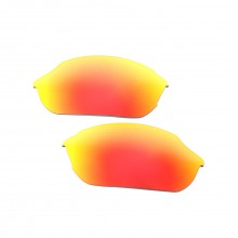 New Walleva Fire Red Mr. Shield Polarized Replacement Lenses For Smith Optics Parallel Sunglasses
