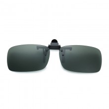 Walleva Dark Green Polarized Clip-on Flip-up Sunglasses Lenses