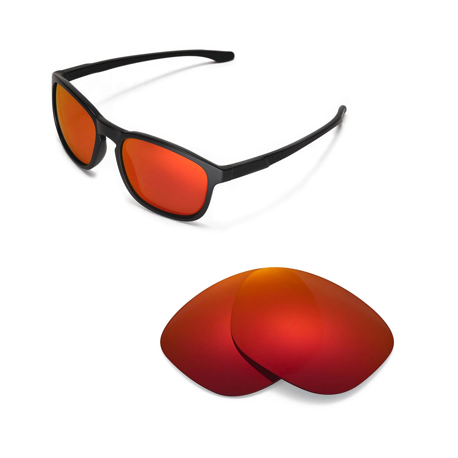 oakley fire red lenses