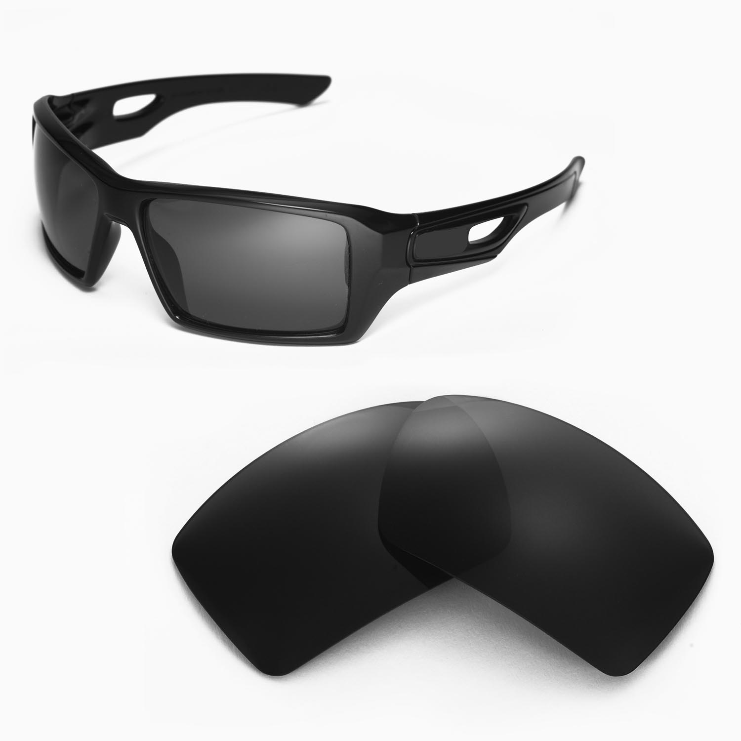 New Walleva Black Replacement Lenses 