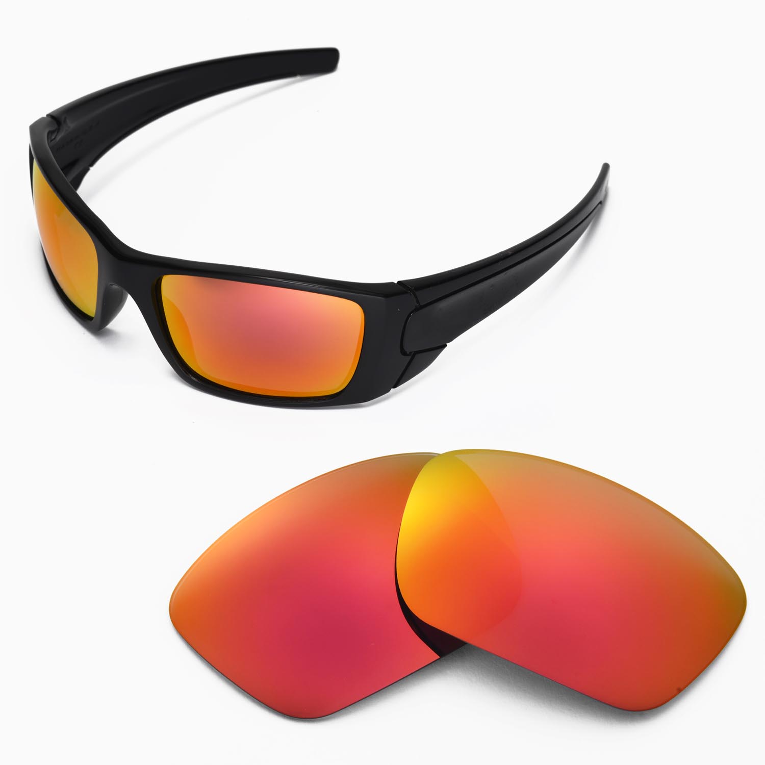 oakley fuel cell black iridium polarized replacement lenses