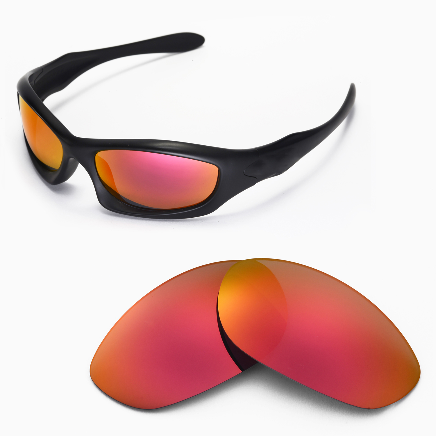 New Walleva Polarized Fire Red Lenses 