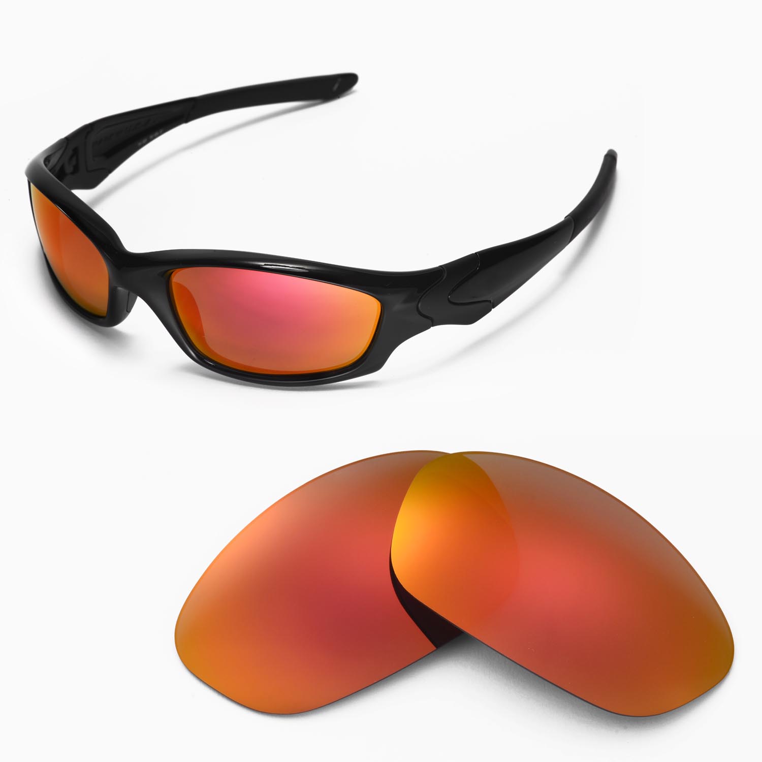 WL Polarized Fire Red Lenses For Oakley 