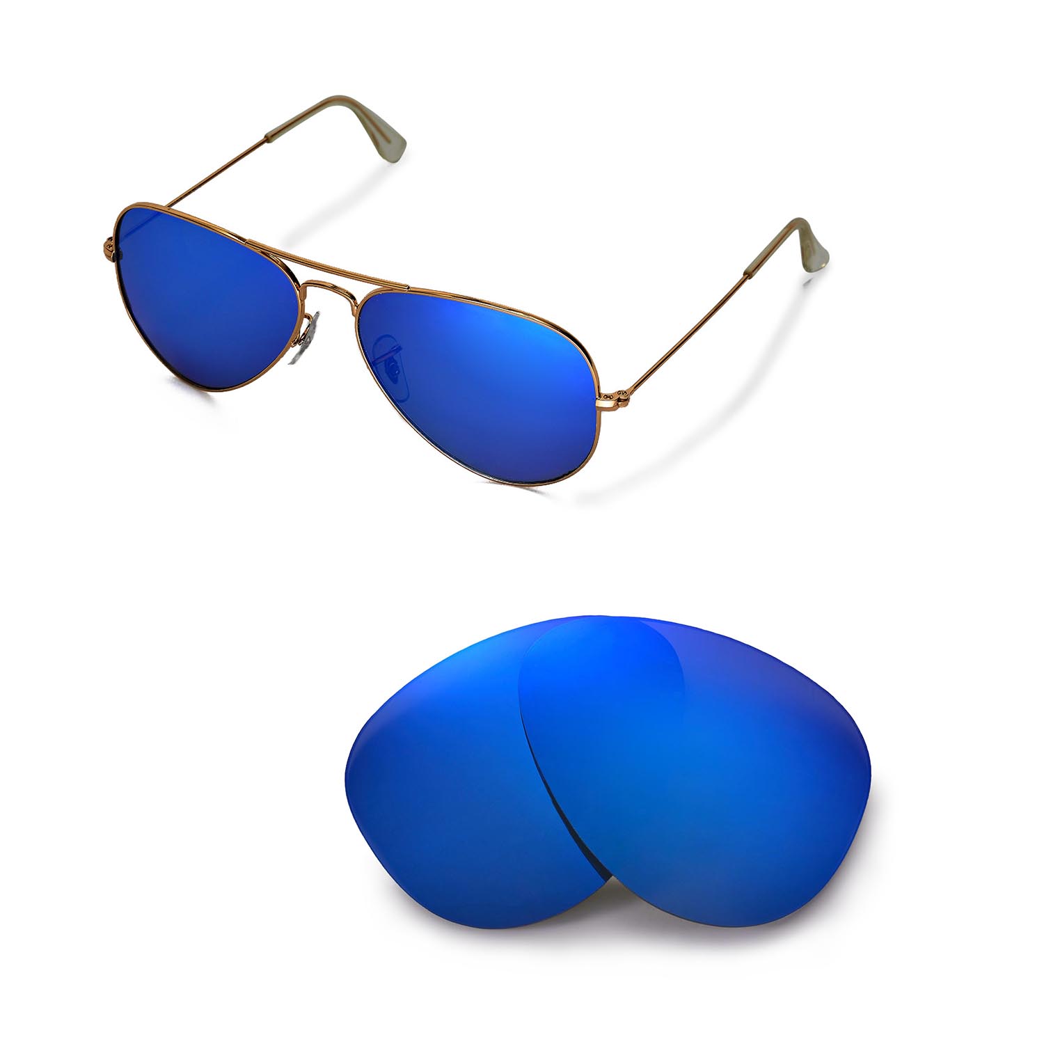 ray ban blue lens polarized