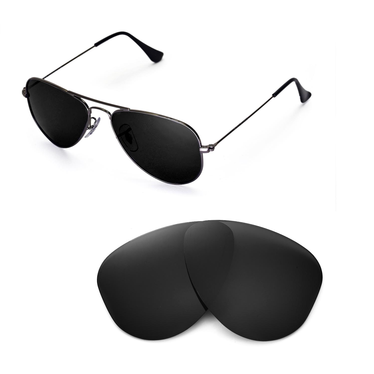 ray ban small aviator black