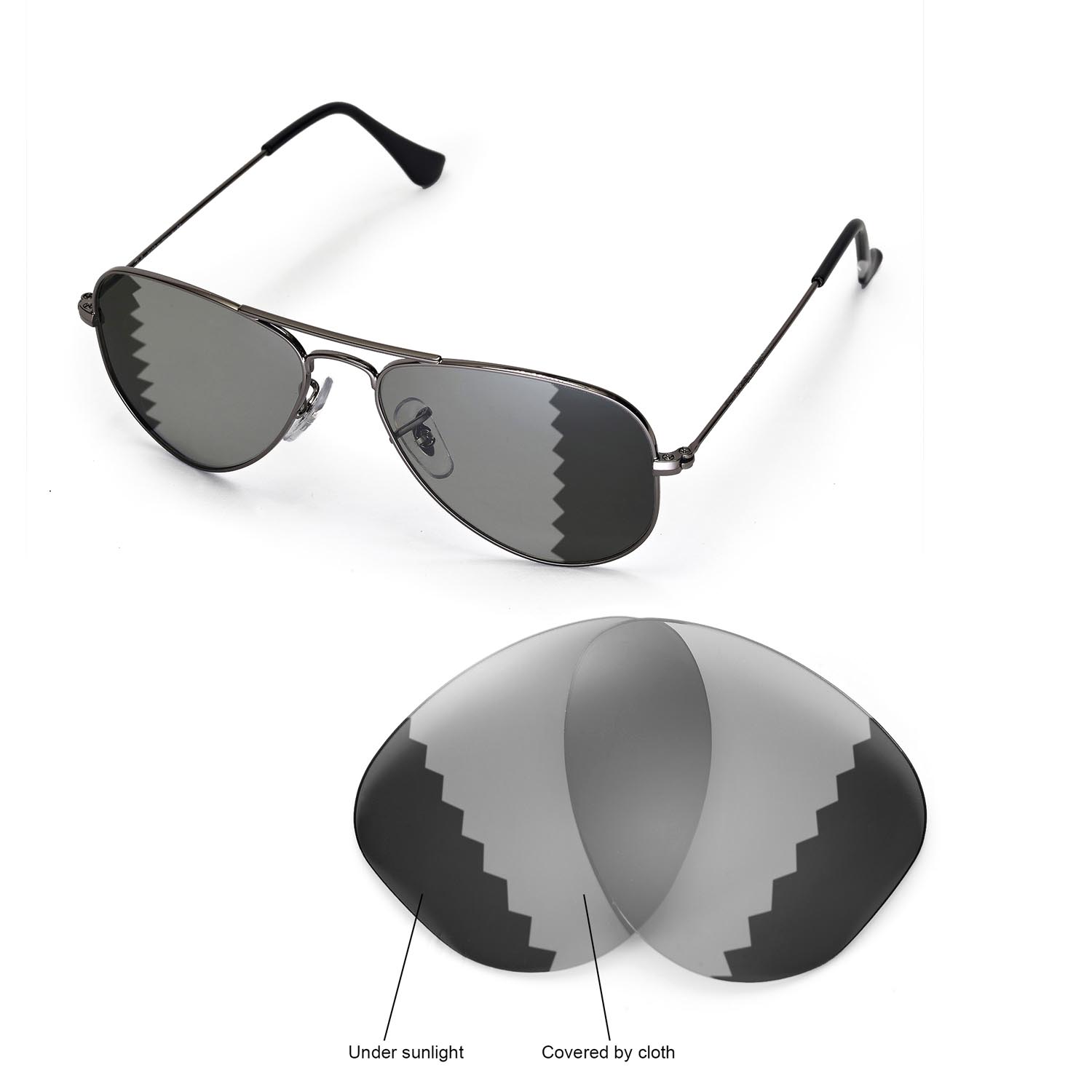 ray ban aviator photochromic