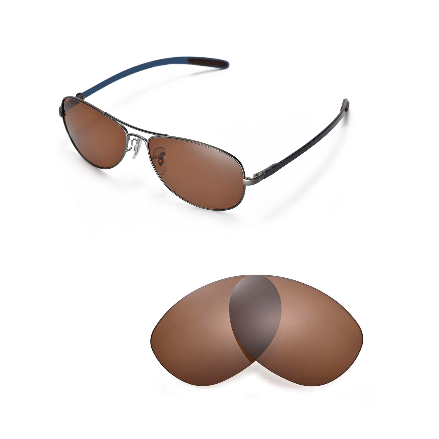 New Walleva Brown Polarized Replacement 