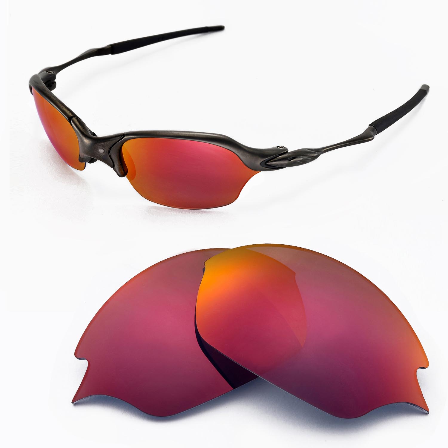 New Walleva Polarized Fire Red Lenses 