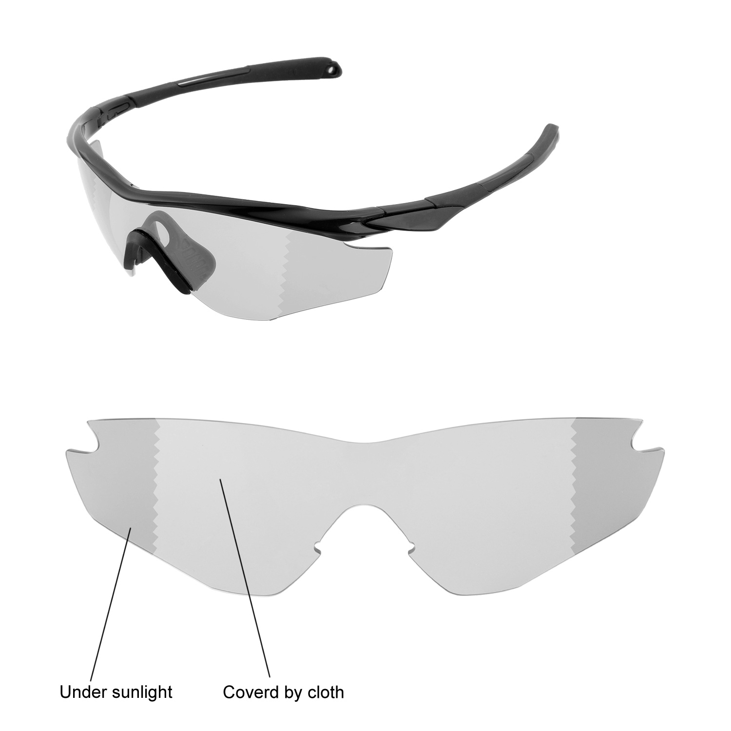 New Walleva Transition/Photochromic Polarized Lenses For Oakley M2 XL ...